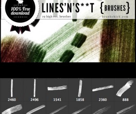 Hand drawn Lines Photoshop Brushes