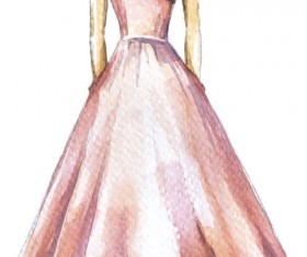 Hand drawn fashion women illustration vector 11