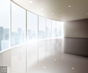 House interior corner background vectors set 05