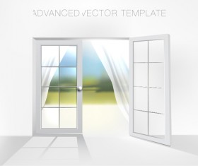 House interior corner background vectors set 10