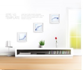 House interior corner background vectors set 19