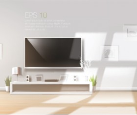 House interior corner background vectors set 20