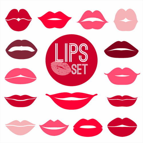 Lips vector set 02 free download