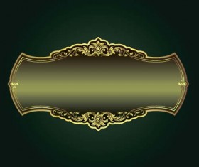 Luxury golden frame decorative vector 01