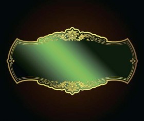 Luxury golden frame decorative vector 03