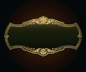 Luxury golden frame decorative vector 06