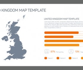 Map with infographic business templates vector 12