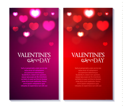 Ornate valentines day vectors card