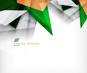 Paper layered modern background vector 02