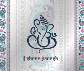 Peacock feathers and Indian ethnic pattern vector 03