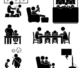 People Icon symbol vector set 05