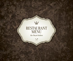 Restaurant menu retro vector design