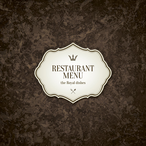 Restaurant menu retro vector design