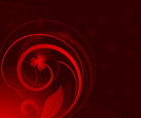 Romantic floral abstract background vector 02