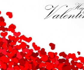 Rose petal valentines day background vector 05