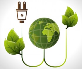 Save planet eco template vector set 06