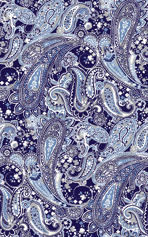Seamless paisley patterns vintage design 04