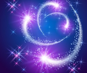 Shiny starlight art background vectors set 13