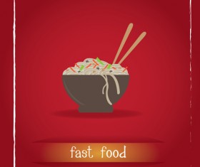 Simlpe fast food poster template vector 08
