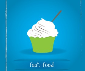 Simlpe fast food poster template vector 12