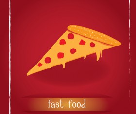 Simlpe fast food poster template vector 13