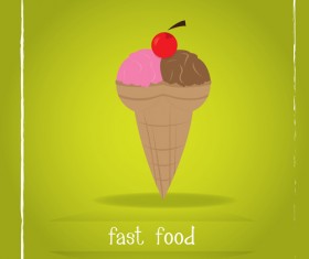 Simlpe fast food poster template vector 15