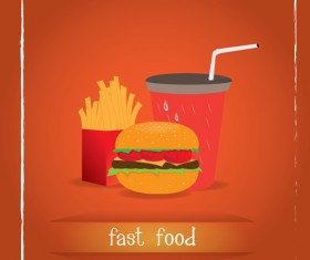 Simlpe fast food poster template vector 18