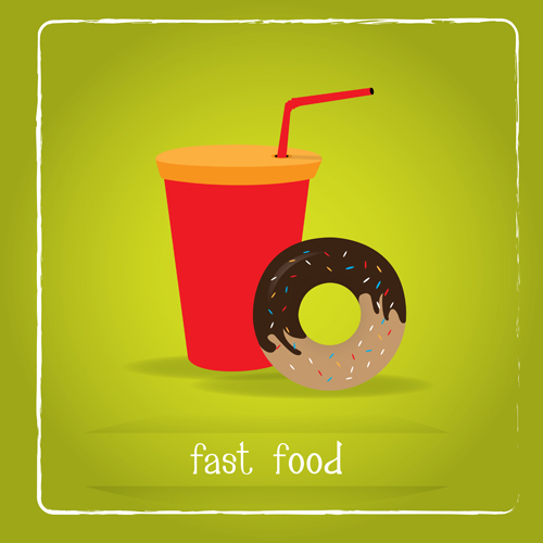 Simlpe fast food poster template vector 20