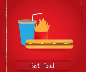 Simlpe fast food poster template vector 22