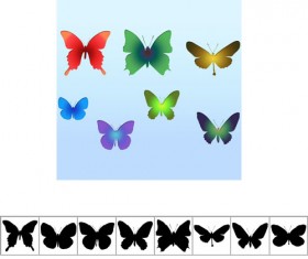 Simple Butterflies shapes