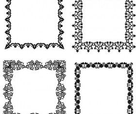 Smlpe floral frames vectors 02