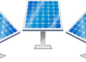 Solar panels vector material 02