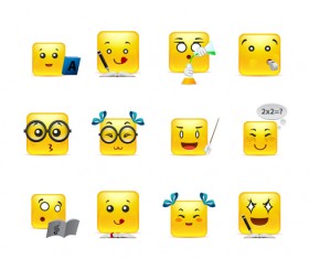 Different Face Expression icon vector 04 free download