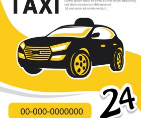 Taxi poster vector poster