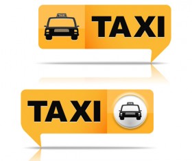 Taxi symbol design vector graphics 01