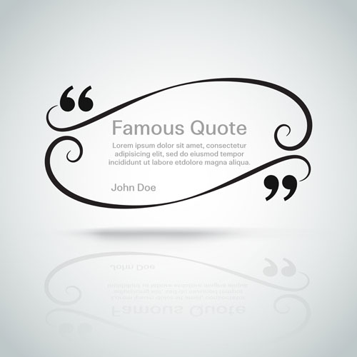 Text frames for quote vector 03