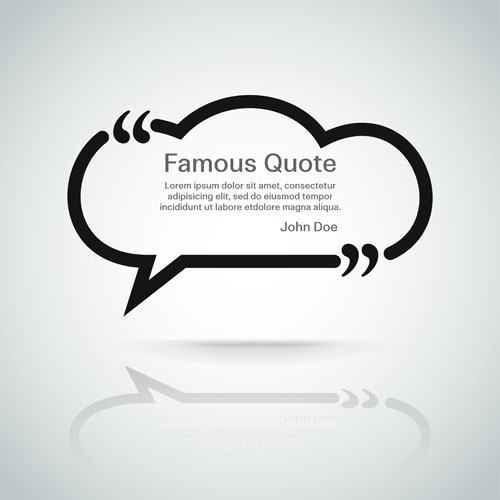 Text frames for quote vector 08
