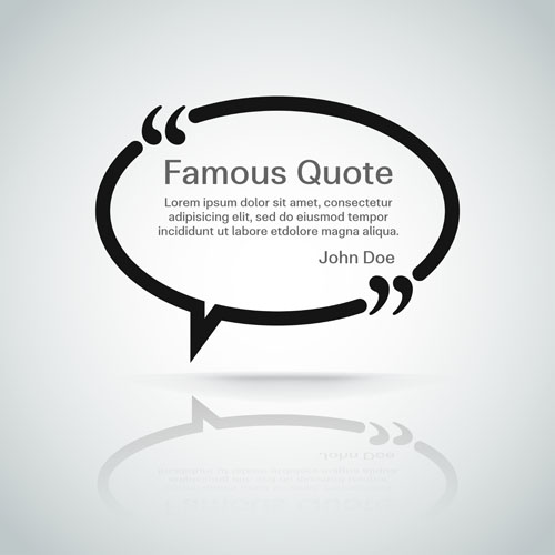 Text frames for quote vector 09