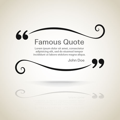 Text frames for quote vector 11
