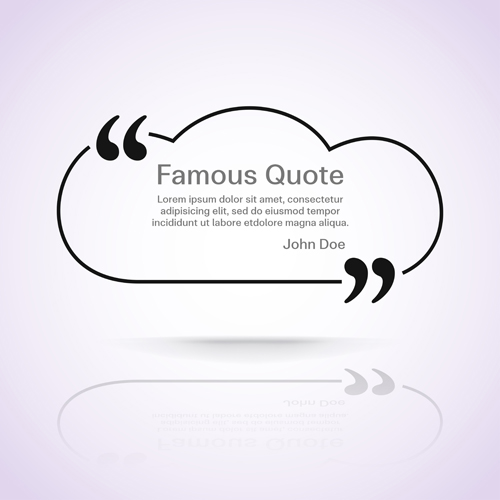 Text frames for quote vector 23