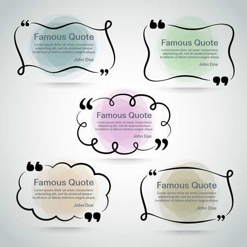 Text frames for quote vector 25