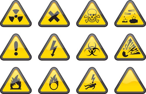 Triangle safety warning signs 01