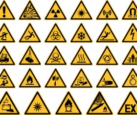 Triangle safety warning signs 02