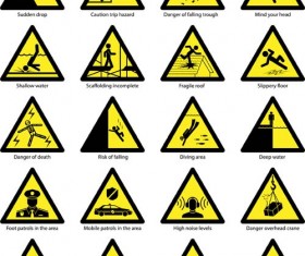 Triangle safety warning signs 01 free download