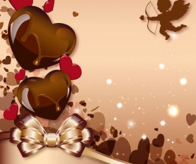 Valentine day chocolates cards vector design 02