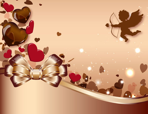Valentine day chocolates cards vector design 03