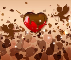 Valentine day chocolates cards vector design 04