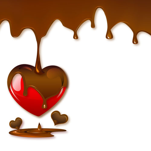 Valentine day chocolates cards vector design 05