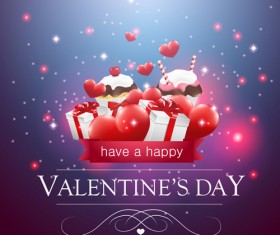 Valentine day red heart backgrounds art vector 07