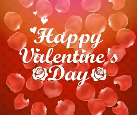 Valentine day red heart backgrounds art vector 08